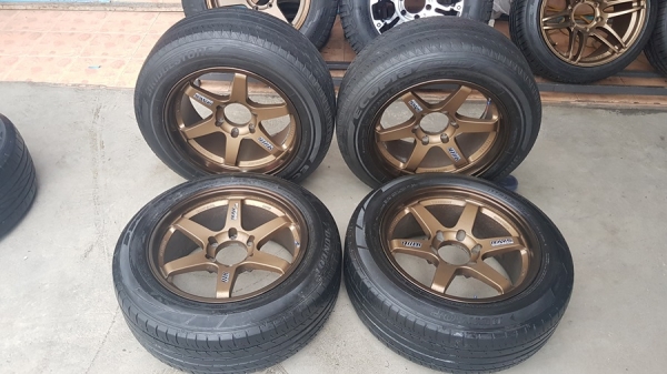 ล้อมือ2 TE37 ขอบ18 6รู139  พร้อมยาง  4 ล้อ