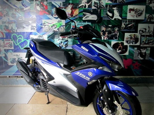aerox สีนํ้าเงิน ล้อแม็ก สีนํ้าเงิน เครื่องเดิมสีสวยไร้รอย 46900