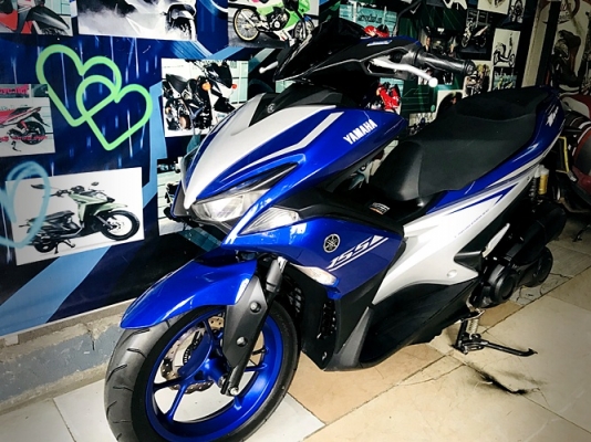 aerox ปี2019 สีนํ้าเงินเทา ปีนี้เลยครับ เครื่องดี สีเดิมสวยๆเลยครับ 52900