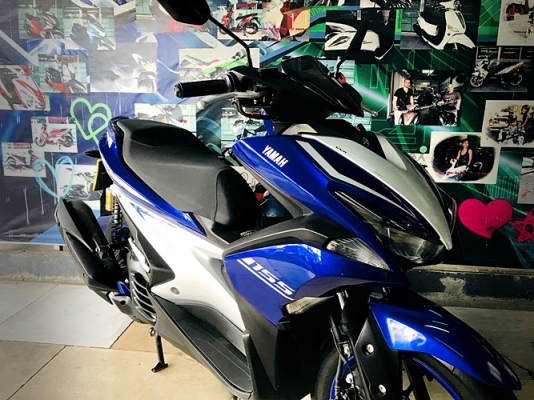 aerox ปี2019 สีนํ้าเงินเทา ปีนี้เลยครับ เครื่องดี สีเดิมสวยๆเลยครับ 52900