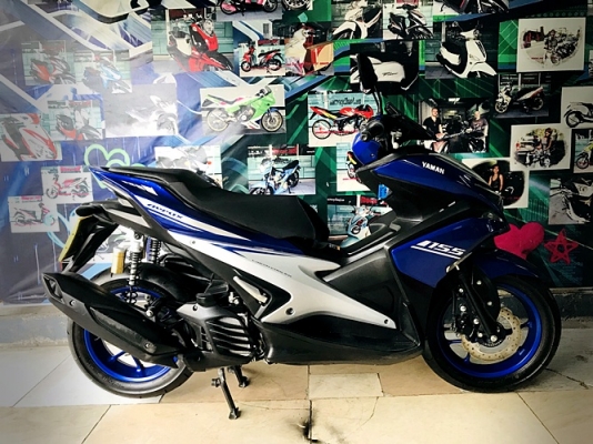 aerox ปี2019 สีนํ้าเงินเทา ปีนี้เลยครับ เครื่องดี สีเดิมสวยๆเลยครับ 52900