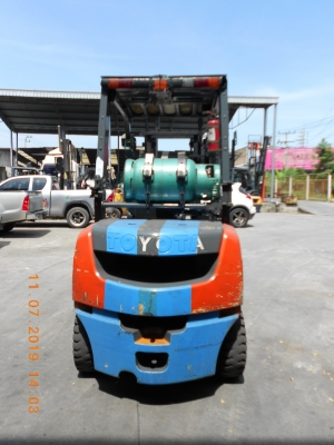 ขายรถฟอล์คลิฟท์มือสองถูกๆค่ะ TOYOTA 8FG25 เบนซิน/แก๊ส 2.5ตัน เสา3เมตร เกียร์ออโต้