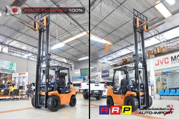 ขายรถโฟล์คลิฟท์มือสอง TOYOTA รุ่น 7FDJ30-12786 นำเข้าจากประเทศญี่ปุ่น 100\% ไม่เคยใช้งานในไทย