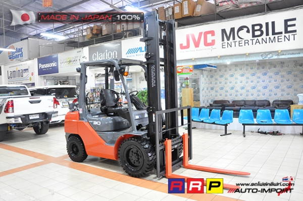 ขายรถโฟล์คลิฟท์มือสอง TOYOTA รุ่น 8FG30-30115 นำเข้าจากประเทศญี่ปุ่น 100\% ไม่เคยใช้งานในไทย