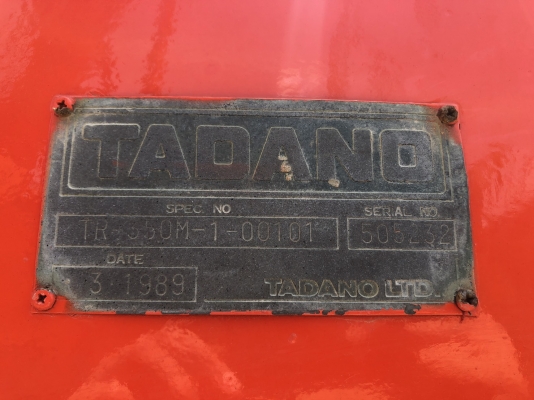 เครนมือสอง/ Tadano TR-350M-1 / ปี 1989 เก่านอกเพิ่งเข้า