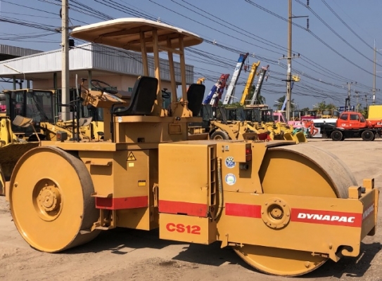 ขายรถบด 3 ล้อ DYNAPAC CS12 นำเข้าเองจากญี่ปุ่น สภาพสวยพร้อมใช้ มีVDOการทำงานครับ