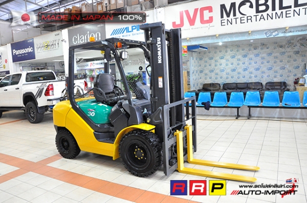 ขายรถโฟล์คลิฟท์มือสอง KOMATSU รุ่น FG30C-16-729204 นำเข้าจากประเทศญี่ปุ่น 100\% ไม่เคยใช้งานในไทย
