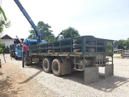 10ล้อHINOเพาเดียว รุ่นยาวพิเศษ  พร้อมเครน5ตัน เครื่องHO7Cโบอินเตอร์ รถสภาพดี แอรเย็น ภาษีไม่ขาดเล่มเอกสารครบ ราคา595000฿ ดูรถปากช่อง T0811336755ภัทร