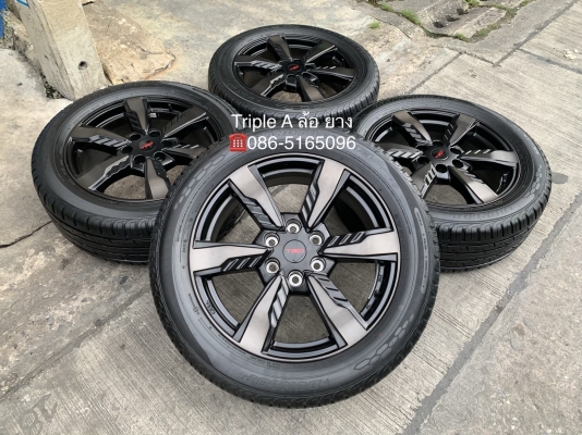 ล้อแม็ก Toyota Fortuner TRD ขอบ 20 พร้อมยาง 265-50-20 Dunlop ปี 18 แม็กสวย ดอกยางเต็มๆ