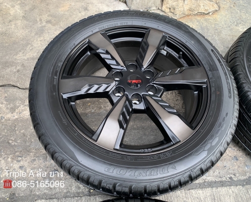 ล้อแม็ก Toyota Fortuner TRD ขอบ 20 พร้อมยาง 265-50-20 Dunlop ปี 18 แม็กสวย ดอกยางเต็มๆ