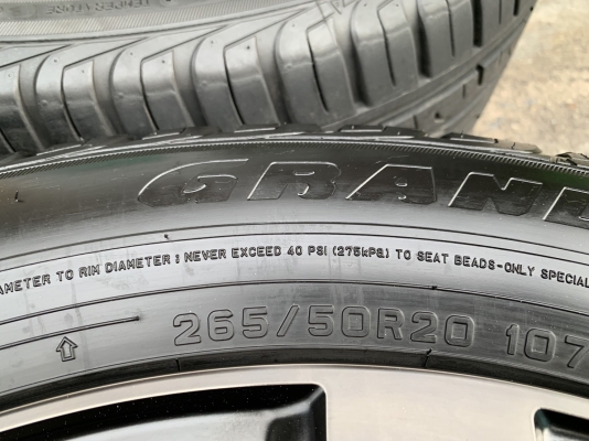 ล้อแม็ก Toyota Fortuner TRD ขอบ 20 พร้อมยาง 265-50-20 Dunlop ปี 18 แม็กสวย ดอกยางเต็มๆ