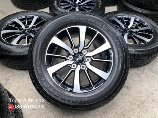 ล้อแม็กป้ายแดง Mitsu All New Pajero Sport ตัวท๊อป ขอบ 18 พร้อมยางป้ายแดง 265-60-18 Bridgestone ปี 19 สวยกริ๊บ