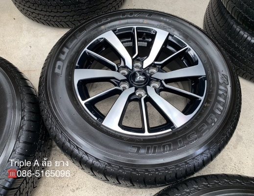 ล้อแม็กป้ายแดง Mitsu All New Pajero Sport ตัวท๊อป ขอบ 18 พร้อมยางป้ายแดง 265-60-18 Bridgestone ปี 19 สวยกริ๊บ