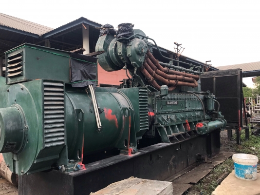 ขายเครื่องปั่นไฟยักษ์ใหญ่ 2575 KVA แบรคสโตนใช้ได้กับน้ำมันเตาและดีเซล เป็นเครื่องสแตนบายไม่ค่อยได้ใช้ราคา 950,000