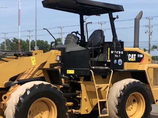 ขายรถตักล้อยาง CAT 910H (เทียบเท่า WA100-6) ปี 2012 แขนยาวพิเศษ นำเข้าเองจากญี่ปุ่น สภาพสวยพร้อมใช้  มีVDOครับ