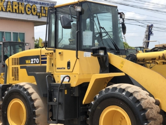 ขายรถตักล้อยาง KOMATSU WA270-5 นำเข้าเองจากญี่ปุ่น สภาพสวยพร้อมใช้ มีVDOการทำงานครับ