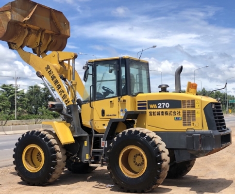 ขายรถตักล้อยาง KOMATSU WA270-6 ปี 2012 นำเข้าเองจากญี่ปุ่น สภาพสวยพร้อมใช้ มีVDOการทำงานครับ ขายรถตักล้อยาง KOMATSU WA270-6 ปี 2012 นำเข้าเองจากญี่ปุ่น สภาพสวยพร้อมใช้ มีVDOการทำงานครับ