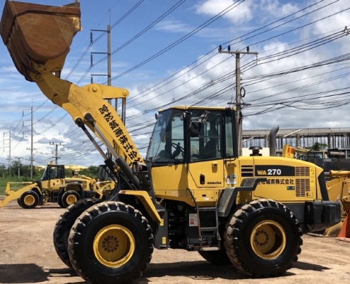 ขายรถตักล้อยาง KOMATSU WA270-6 ปี 2012 นำเข้าเองจากญี่ปุ่น สภาพสวยพร้อมใช้ มีVDOการทำงานครับ ขายรถตักล้อยาง KOMATSU WA270-6 ปี 2012 นำเข้าเองจากญี่ปุ่น สภาพสวยพร้อมใช้ มีVDOการทำงานครับ