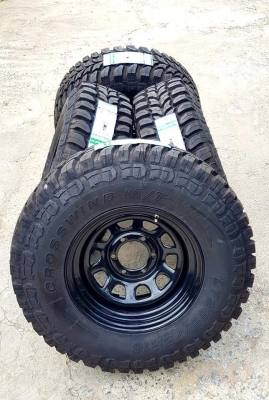 ขายยางลุยๆ 265/75/16 ของใหม่พร้อมล้อลาย ROCK ราคาเบาๆครับ