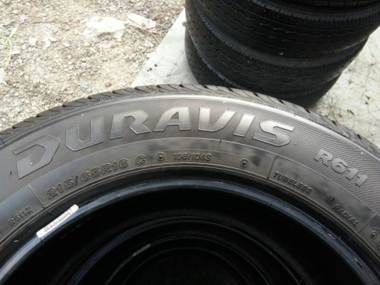 ขายยาง 215/65R16 บริดจสโตน ดูราวิส ปี18 ดอกยางหนาสวยสดเท่ากันไม่ร้าวไม่กินข้างไม่มีปะ ชุดละ 5500 บาท