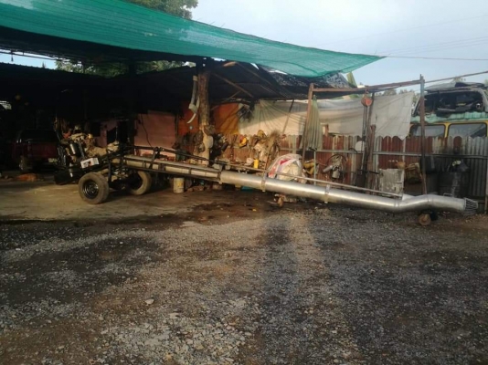 เครื่องสูบน้ำพร้อมท่อเลสหน้า10 พร้อมใช้งาน