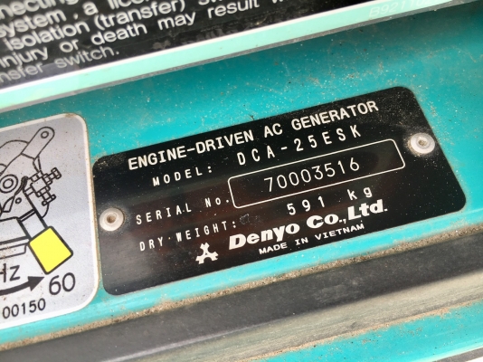DENYO DCA-25ESK#70003516 : เครื่องปั่นไฟ นำเข้า 25KVA โทร. 080-6565422 (หนิง) DENYO DCA-25ESK#70003516 : เครื่องปั่นไฟ นำเข้า 25KVA โทร. 080-6565422 (หนิง)