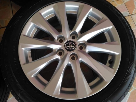 ล้อแม็ก Toyota Camry 2019 ขอบ 17 พร้อมยาง Dunlop Enasave EC300+ 215/55R17 ผลิตปี 2018 สวย พร้อมใช้ ขายถูกๆ ทั้งชุด 18900.- *** ใส่ฟรี รับเทิร์น รับบัตรเครดิตทุกธนาคาร ส่งได้ทั่วไทย ล้อแม็ก Toyota Camry 2019 ขอบ 17 พร้อมยาง Dunlop Enasave EC300+ 215/55R17 ผลิตปี 2018 สวย พร้อมใช้ ขายถูกๆ ทั้งชุด 18900.- *** ใส่ฟรี รับเทิร์น รับบัตรเครดิตทุกธนาคาร ส่งได้ทั่วไทย