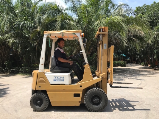 (ลดกระหน่ำ) ขายFORKLIFT TCM FG10(เสา3เมตร)(1.ตัน)(ยางใหม่) สวยเดิมจากญี่ปุ่น ยังไม่เคยใช้ในไทย 85,000เท่านั้น!!
