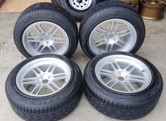 ล้อมือ2 RPF1 ขอบ18 5รู114  9.5+10.5 พร้อมยาง   4 ล้อ