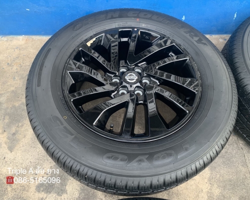ล้อแม็กป้ายแดง Nissan Navara Caliber NP300 Black Edition ขอบ 18 พร้อมยางป้ายแดง 255-60-18 Toyo ปี 19 ล้อแม็กป้ายแดง Nissan Navara Caliber NP300 Black Edition ขอบ 18 พร้อมยางป้ายแดง 255-60-18 Toyo ปี 19