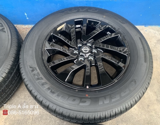 ล้อแม็กป้ายแดง Nissan Navara Caliber NP300 Black Edition ขอบ 18 พร้อมยางป้ายแดง 255-60-18 Toyo ปี 19 ล้อแม็กป้ายแดง Nissan Navara Caliber NP300 Black Edition ขอบ 18 พร้อมยางป้ายแดง 255-60-18 Toyo ปี 19