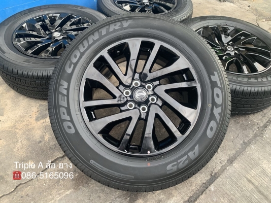 ล้อแม็กป้ายแดง Nissan Navara Caliber NP300 Black Edition ขอบ 18 พร้อมยางป้ายแดง 255-60-18 Toyo ปี 19 ล้อแม็กป้ายแดง Nissan Navara Caliber NP300 Black Edition ขอบ 18 พร้อมยางป้ายแดง 255-60-18 Toyo ปี 19