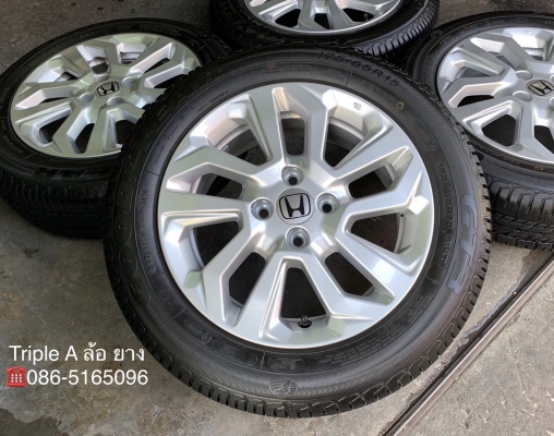 ล้อแม็กป้ายแดง Honda New Jazz ตัวรองท็อป ขอบ 15 พร้อมยางป้ายแดง 175-65-15 GoodYear รถออกปี 19 ล้อแม็กป้ายแดง Honda New Jazz ตัวรองท็อป ขอบ 15 พร้อมยางป้ายแดง 175-65-15 GoodYear รถออกปี 19