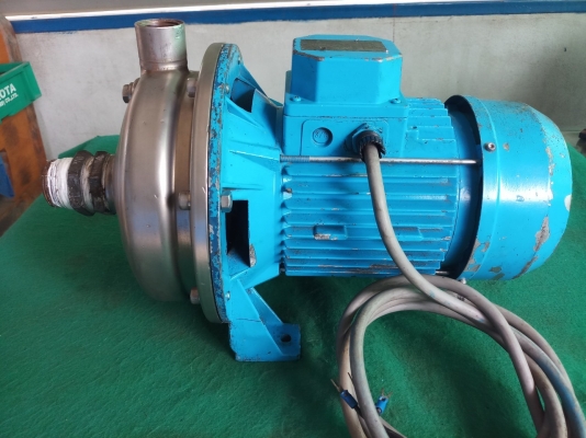 ปั๊มน้ำ ยี่ห้อ EBARA made in Italy ขนาดมอเตอร์ 2.5 Hp ไฟสามเฟส 380V ตัวปั๊มสแตนเลส ขนาดท่อน้ำเข้าออก 1.5 นิ้ว สภาพเดิมๆ ใช้งานได้ดีปกติ ปั๊มน้ำ ยี่ห้อ EBARA made in Italy ขนาดมอเตอร์ 2.5 Hp ไฟสามเฟส 380V ตัวปั๊มสแตนเลส ขนาดท่อน้ำเข้าออก 1.5 นิ้ว สภาพเดิมๆ ใช้งานได้ดีปกติ