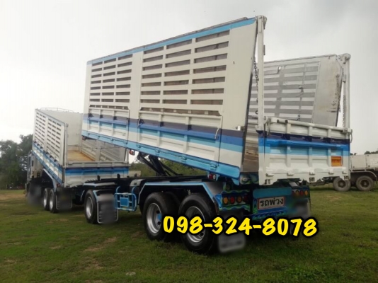 Isuzu 360 แรง ปี 57 ยูโร3 แม่ลูกกระบะดัมพ์สหะกิจ แม่ยาว 6.20 เมตร ลูกยาว 7 เมตร กว้าง 2.45 เมตร สูง 
