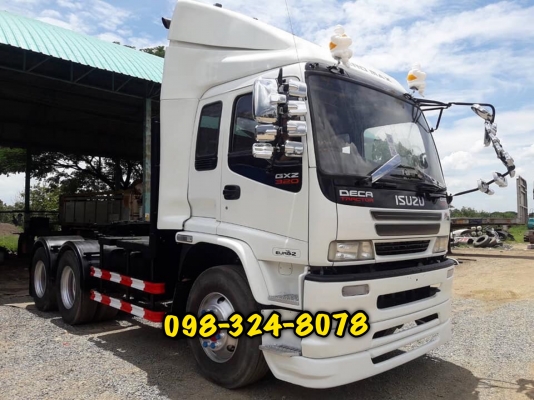 ISUZU GXZ DECA 320 แรง ปี 52 สิบล้อหัวลาก ยาง 80\% คลัสชีสวย ทะเบียนพร้อม