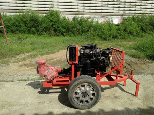 เครื่องสูบน้ำแรงดันสูงเข้า4"ออก4"เครื่องยนต์ดีเซล