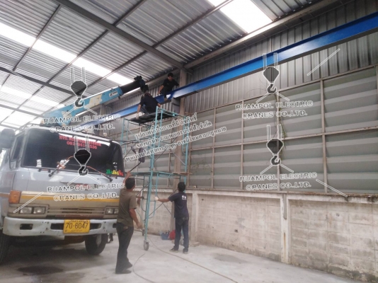 รับติดตั้งเครนไฟฟ้า เครนโรงงาน ทุกขนาด 1-50 ตัน
