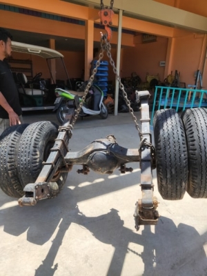 ชุดคานหน้า+เสื้อเพลาหหลังพร้อมแหนบ ยางพร้อมกระทะ6เส้น เดิมติดรถอีซูซุ