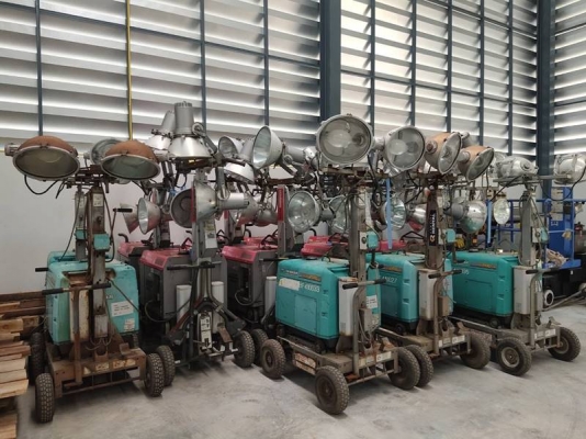 Tower light diesel - ไฟสนาม เครื่องดีเซล พร้อมใช้งาน by OEK 098-5625920