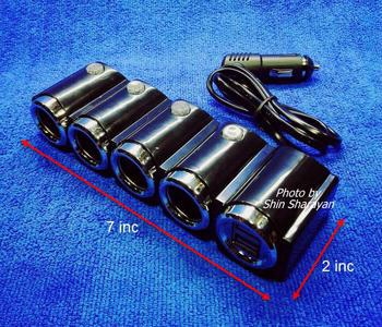 ที่จุดบุหรี่ 4 ช่อง USB 2 port