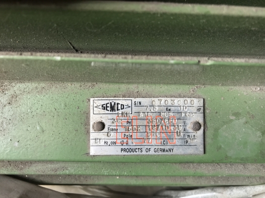 ขายมอเตอร์ไฟฟ้า SEMCO 10HP. 380V 6Pole 980rpm. ของใหม่ในลัง ไม่เคยใช้งาน ขายมอเตอร์ไฟฟ้า SEMCO 10HP. 380V 6Pole 980rpm. ของใหม่ในลัง ไม่เคยใช้งาน