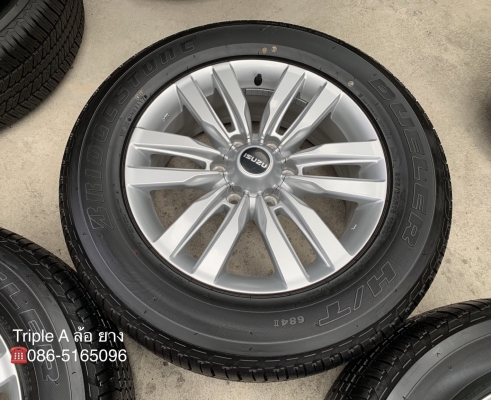 สภาพป้ายแดง ล้อแม็ก ISUZU MU-X ขอบ18 พร้อมยาง 255-60-18 Bridgestone แม็กสวย ยางตุ่มเด้งๆ เส้นสีชัด สภาพป้ายแดง ล้อแม็ก ISUZU MU-X ขอบ18 พร้อมยาง 255-60-18 Bridgestone แม็กสวย ยางตุ่มเด้งๆ เส้นสีชัด