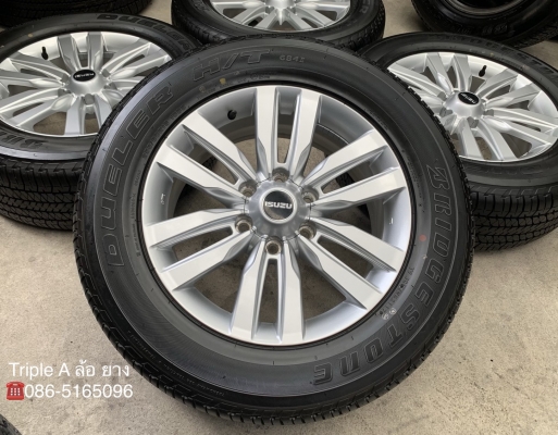 สภาพป้ายแดง ล้อแม็ก ISUZU MU-X ขอบ18 พร้อมยาง 255-60-18 Bridgestone แม็กสวย ยางตุ่มเด้งๆ เส้นสีชัด สภาพป้ายแดง ล้อแม็ก ISUZU MU-X ขอบ18 พร้อมยาง 255-60-18 Bridgestone แม็กสวย ยางตุ่มเด้งๆ เส้นสีชัด
