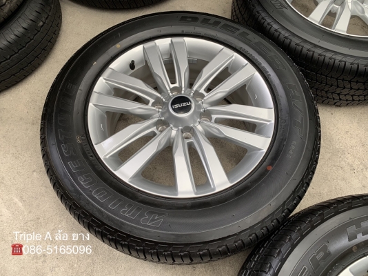 สภาพป้ายแดง ล้อแม็ก ISUZU MU-X ขอบ18 พร้อมยาง 255-60-18 Bridgestone แม็กสวย ยางตุ่มเด้งๆ เส้นสีชัด สภาพป้ายแดง ล้อแม็ก ISUZU MU-X ขอบ18 พร้อมยาง 255-60-18 Bridgestone แม็กสวย ยางตุ่มเด้งๆ เส้นสีชัด