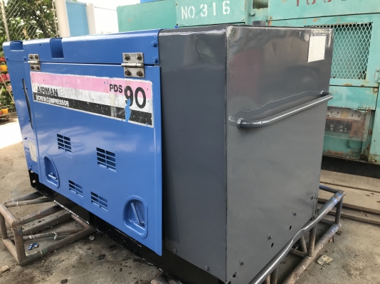 ขายปั๊มลมสกรู  AIRMAN  DPS90S มือสองญี่ปุ่นพร้อมใช้
