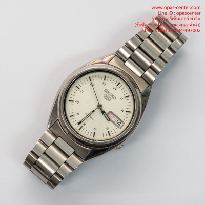 นาฬิกา Seiko Auto ระบบออโต้ ชาย มีบอกวันและวันที่ เดินปกติ ส่งฟรี