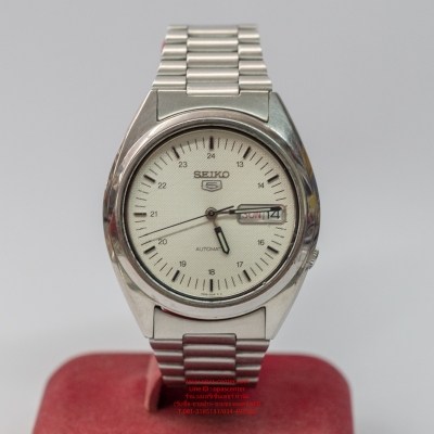 นาฬิกา Seiko Auto ระบบออโต้ ชาย มีบอกวันและวันที่ เดินปกติ ส่งฟรี