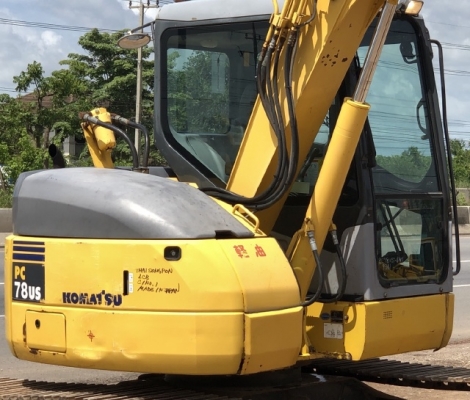 ขายรถขุด KOMATSU PC78US-6 มีลายหัวกระแทก นำเข้าเองจากญี่ปุ่น สภาพสวยพร้อมใช้ มีVDOการทำงานครับ