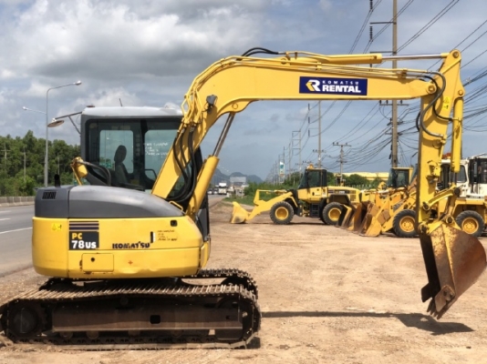 ขายรถขุด KOMATSU PC78US-6 มีลายหัวกระแทก นำเข้าเองจากญี่ปุ่น สภาพสวยพร้อมใช้ มีVDOการทำงานครับ